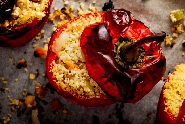 Vegetarisch gefüllte Paprika - Grillstar.de