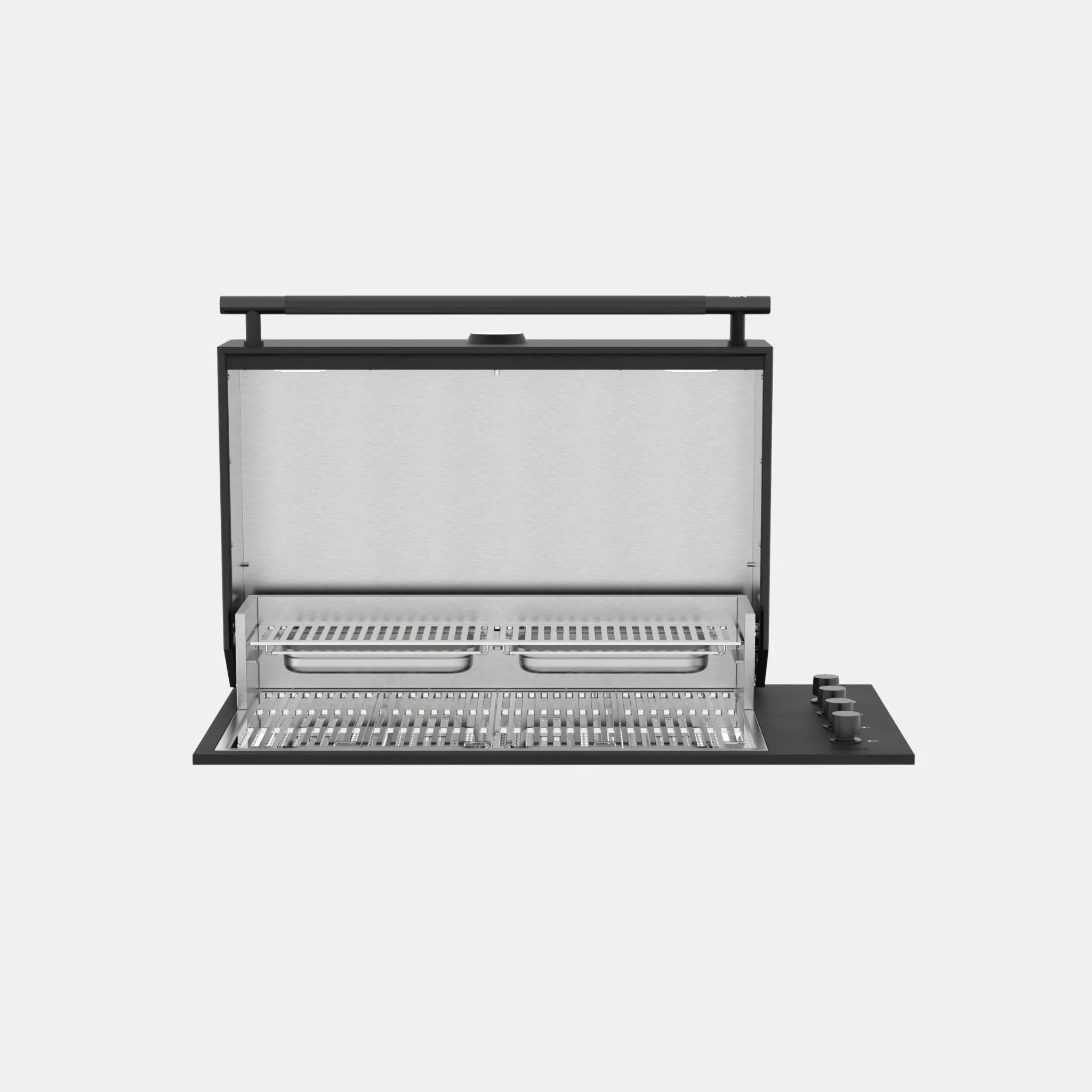 Brabura Box-Q-Einbaugrill 4-Brenner schwarz | Neuestes Edelstahlmodell