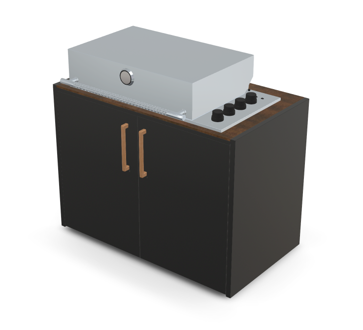 Brabura Box-Q 4-Brenner Edelstahl