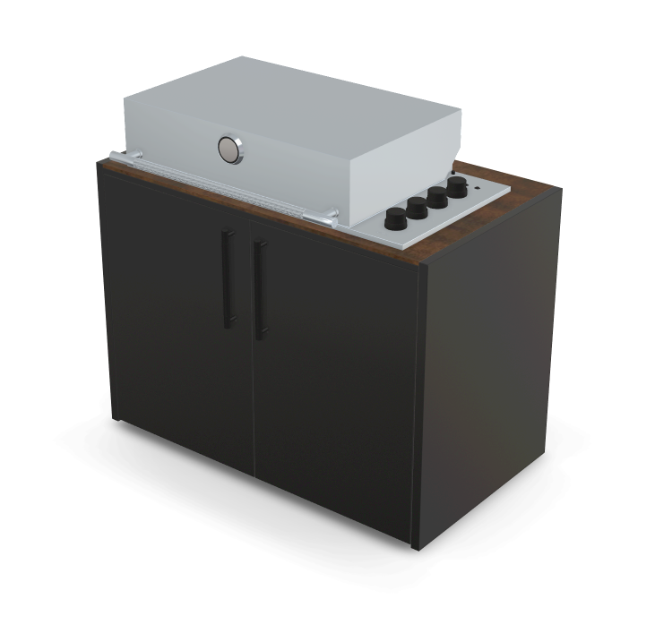 Brabura Box-Q 4-Brenner Edelstahl