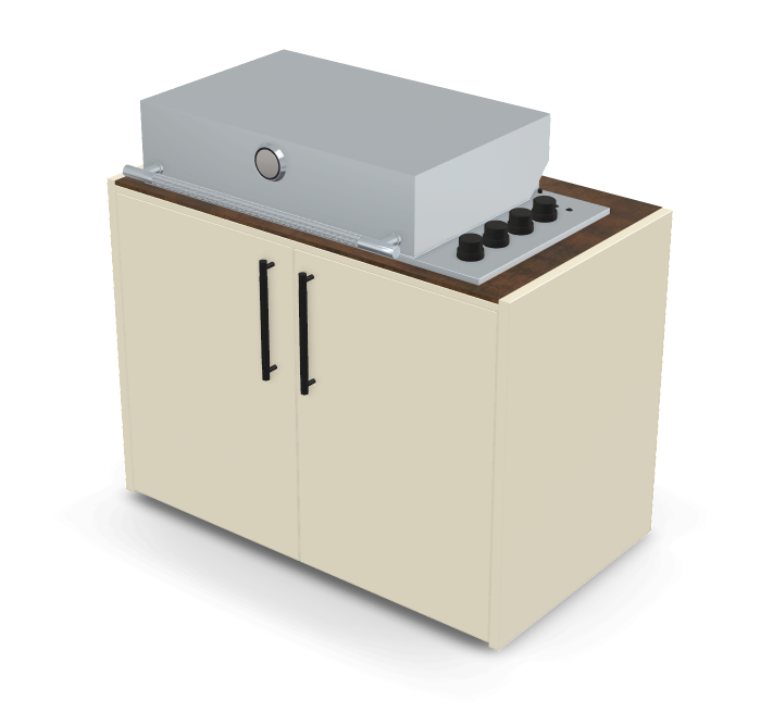 Brabura Box-Q 4-Brenner Edelstahl