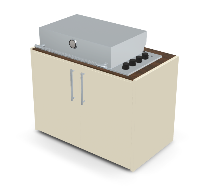 Brabura Box-Q 4-Brenner Edelstahl