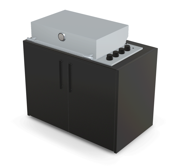 Brabura Box-Q 4-Brenner Edelstahl