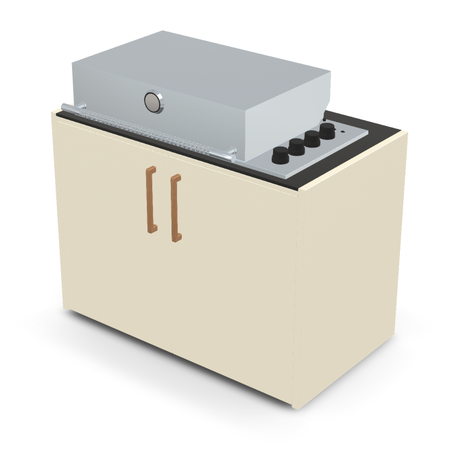 Brabura Box-Q 4-Brenner Edelstahl