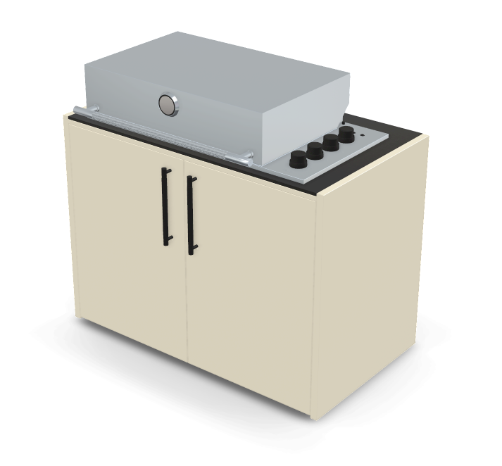 Brabura Box-Q 4-Brenner Edelstahl