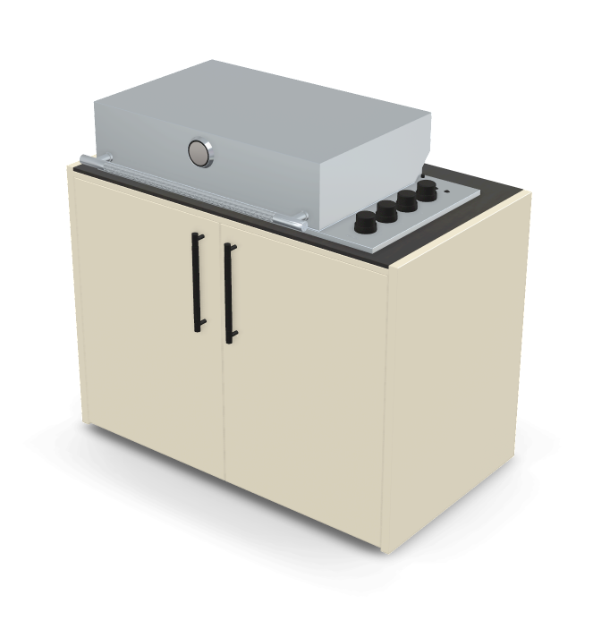 Brabura Box-Q 4-Brenner Edelstahl