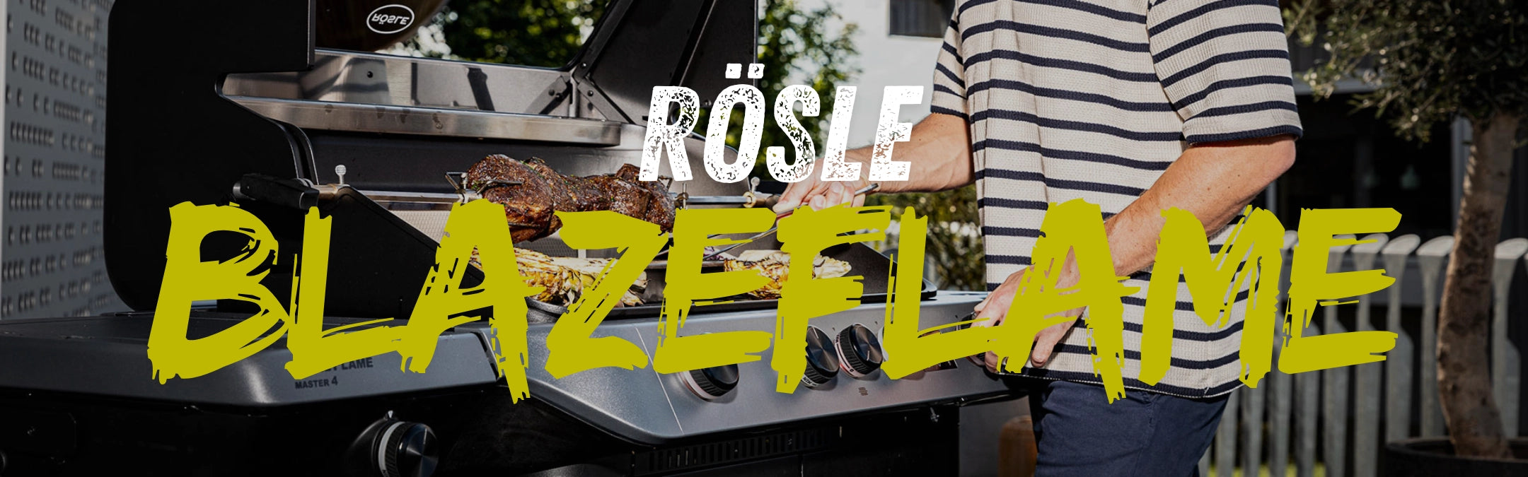 Rösle Blazeflame Grill Serie Banner Desktop