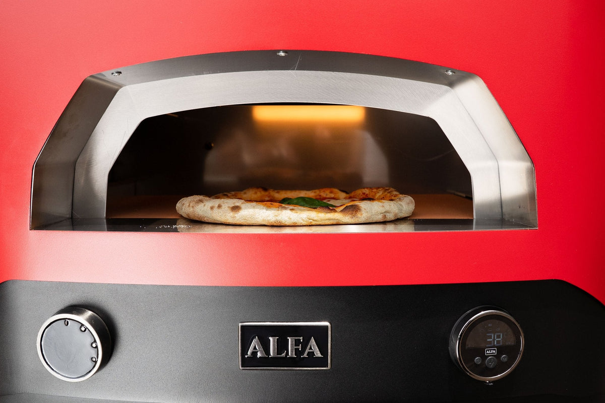 Alfa Forni EVO Hybrid-Pizzaofen Flüssiggas (LPG)/Holz, Rubin Rot - Grillstar.deAlfa Forni EVO Hybrid-Pizzaofen Flüssiggas (LPG)/Holz, Rubin RotPizzaofenAlfa ForniGrillstar.de