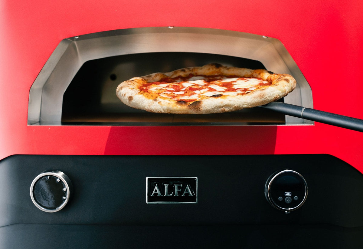 Alfa Forni EVO Hybrid-Pizzaofen Flüssiggas (LPG)/Holz, Rubin Rot - Grillstar.deAlfa Forni EVO Hybrid-Pizzaofen Flüssiggas (LPG)/Holz, Rubin RotPizzaofenAlfa ForniGrillstar.de
