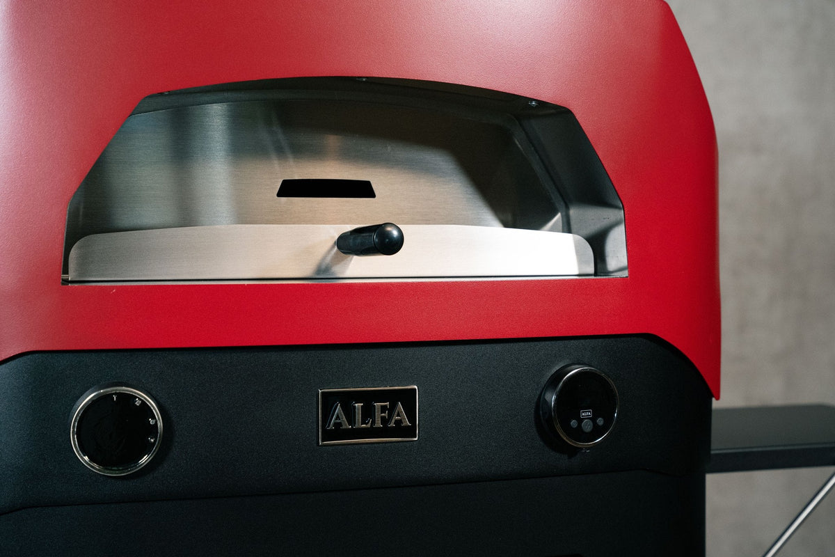Alfa Forni EVO Hybrid-Pizzaofen Flüssiggas (LPG)/Holz, Rubin Rot - Grillstar.deAlfa Forni EVO Hybrid-Pizzaofen Flüssiggas (LPG)/Holz, Rubin RotPizzaofenAlfa ForniGrillstar.de
