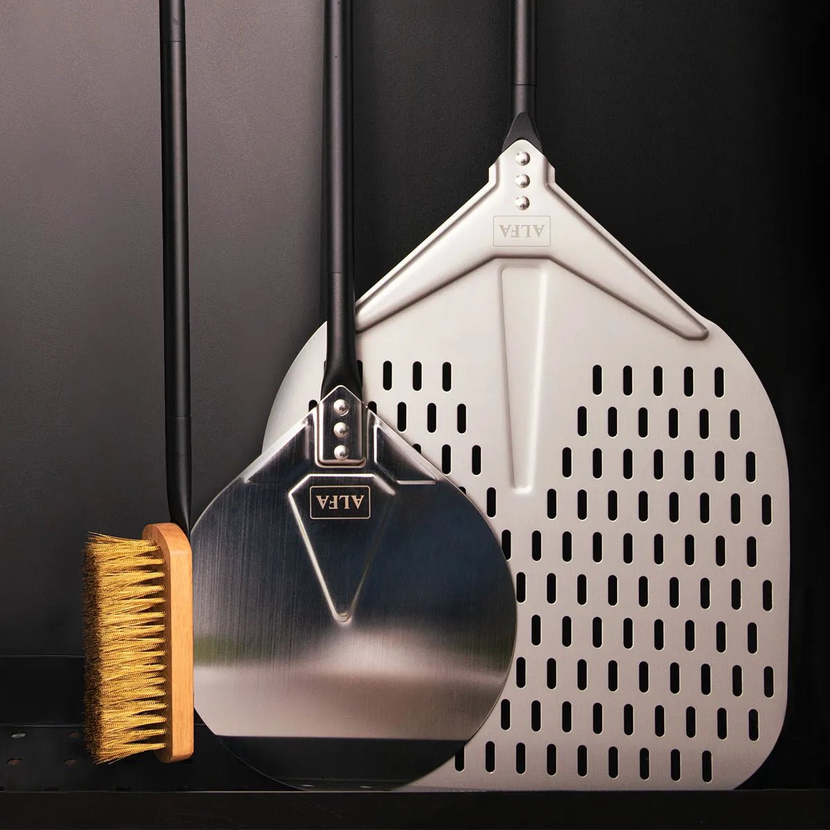 Alfa Forni Pizzaschauel Set 3 tlg. - L - Grillstar.deAlfa Forni Pizzaschauel Set 3 tlg. - LPizzazubehörAlfa ForniGrillstar.de