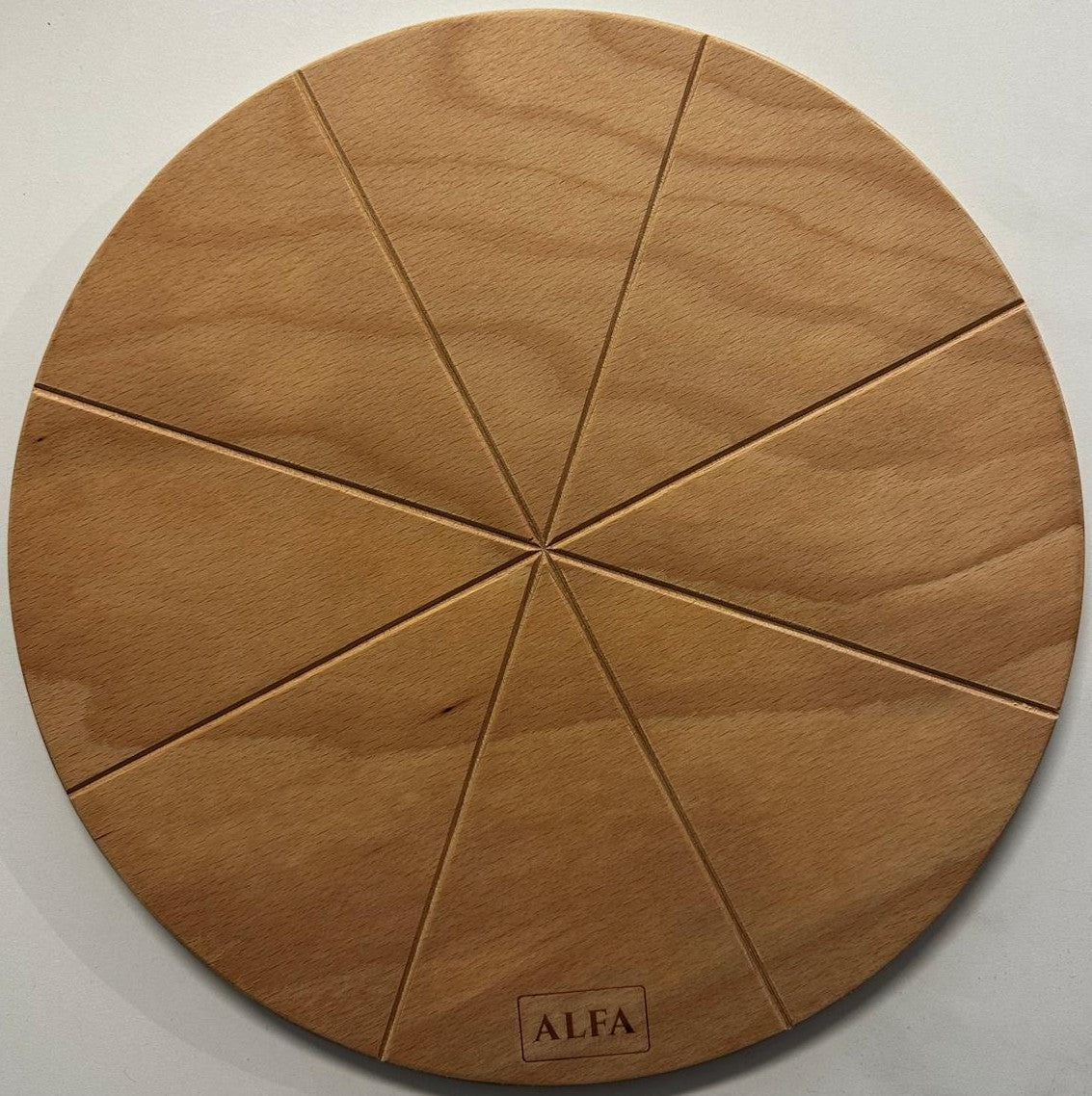 Alfa Pizza Schneidebrett aus Buchenholz Ø 34cm - Grillstar.deAlfa Pizza Schneidebrett aus Buchenholz Ø 34cmAlfa ForniGrillstar.de