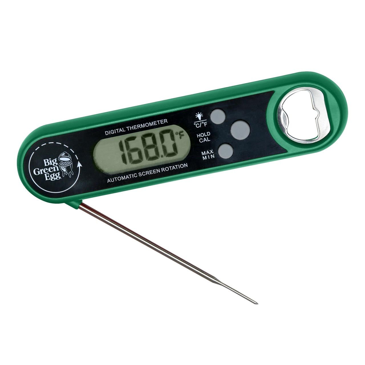 Big Green Egg Digitales Thermometer mit Flaschenöffner - Grillstar.deBig Green Egg Digitales Thermometer mit FlaschenöffnerBig Green EggGrillstar.deBGE - 1271500665719127150