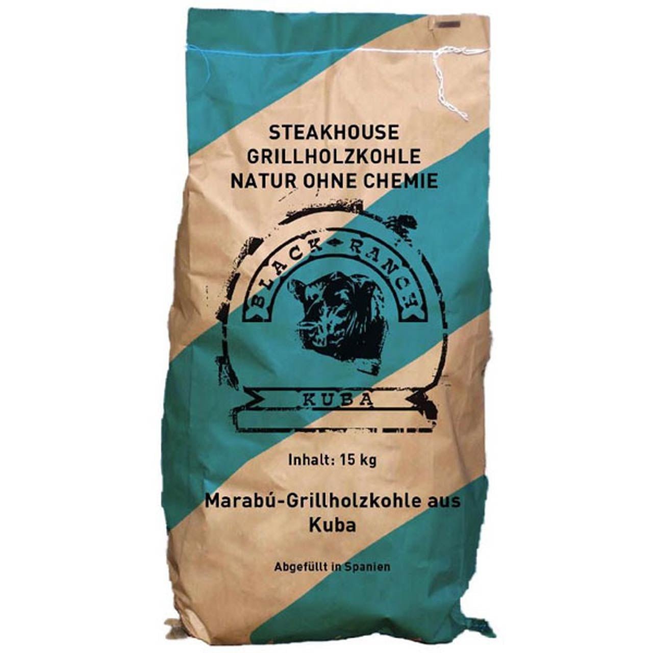 Black Ranch Holzkohle Kuba, 15kg - Grillstar.deBlack Ranch Holzkohle Kuba, 15kgBlack RanchGrillstar.deBRKGB - 154260068651217