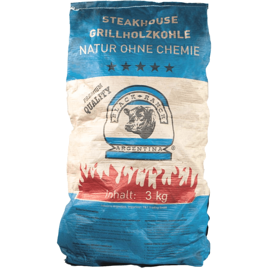 Black Ranch - Steakhouse Grillholzkohle, Argentinien 3kg - Grillstar.deBlack Ranch - Steakhouse Grillholzkohle, Argentinien 3kgBlack RanchGrillstar.de