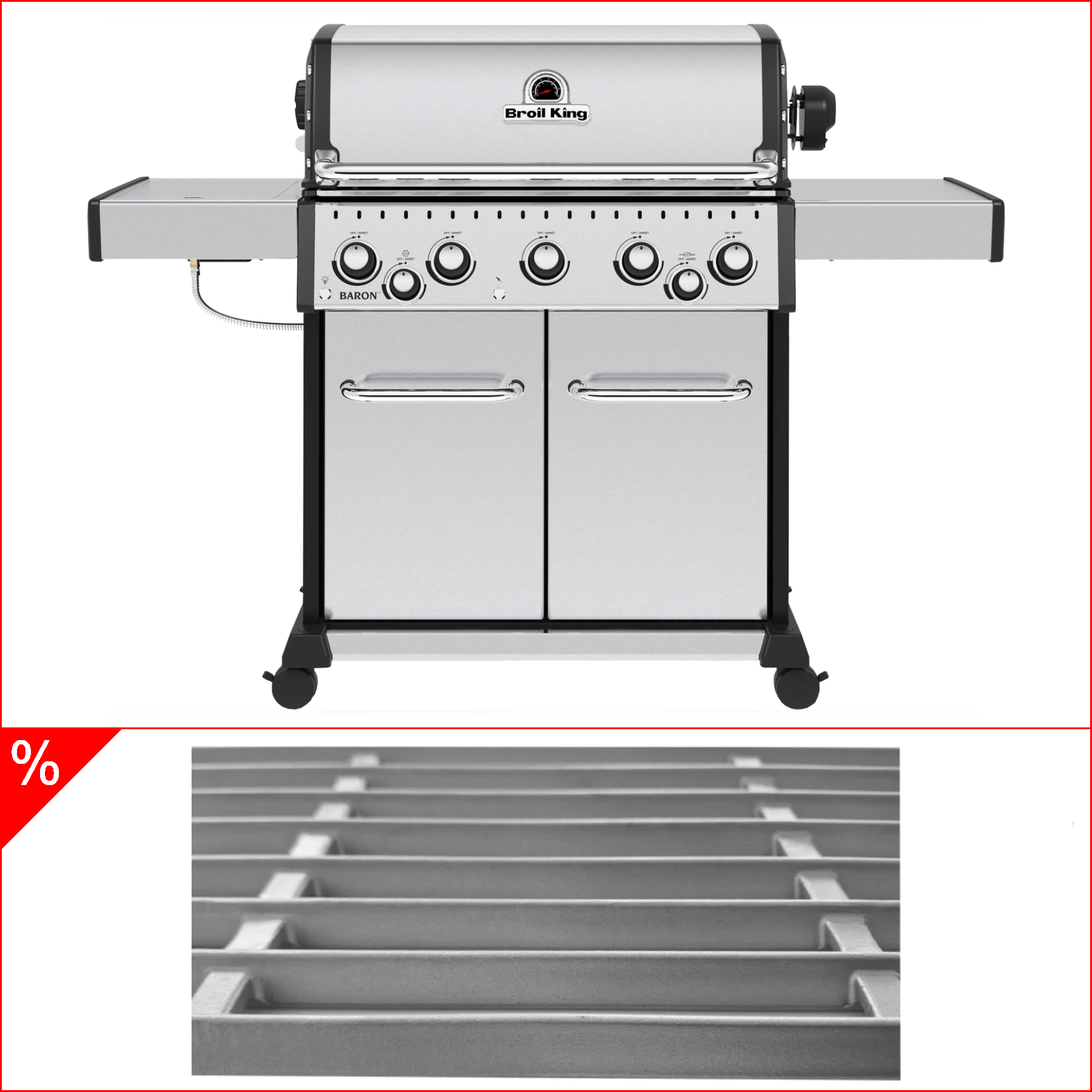Broil King Baron S 590 IR inklusive Drehspieß, Infrarotbrenner & Edelstahlgussrost - Grillstar.deBroil King Baron S 590 IR inklusive Drehspieß, Infrarotbrenner & EdelstahlgussrostGrillbundleBroil KingGrillstar.de
