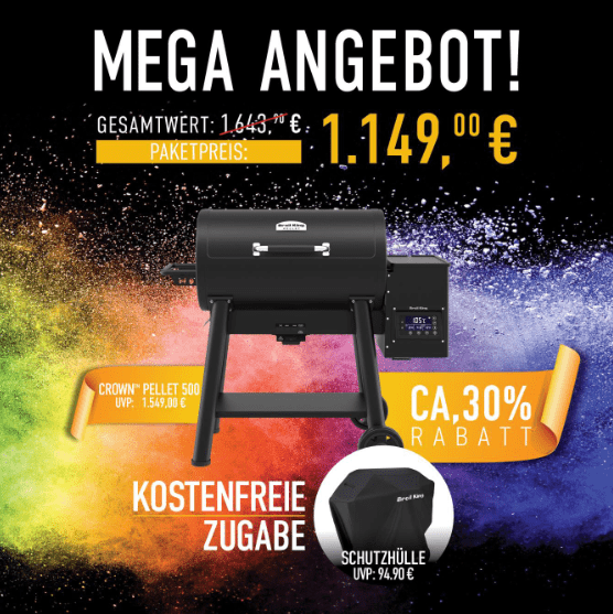 Broil King Crown Pellet 500 Bundle inkl. Abdeckhaube - Grillstar.deBroil King Crown Pellet 500 Bundle inkl. AbdeckhaubeGrillbundleBroil KingGrillstar.de