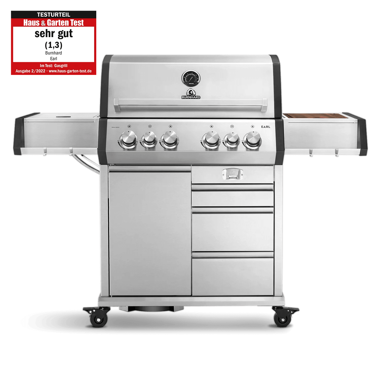 Burnhard Big EARL Premium - Gasgrill 4 - Brenner Edelstahl mit Edelstahlrost - Grillstar.deBurnhard Big EARL Premium - Gasgrill 4 - Brenner Edelstahl mit EdelstahlrostGrillBurnhardGrillstar.de