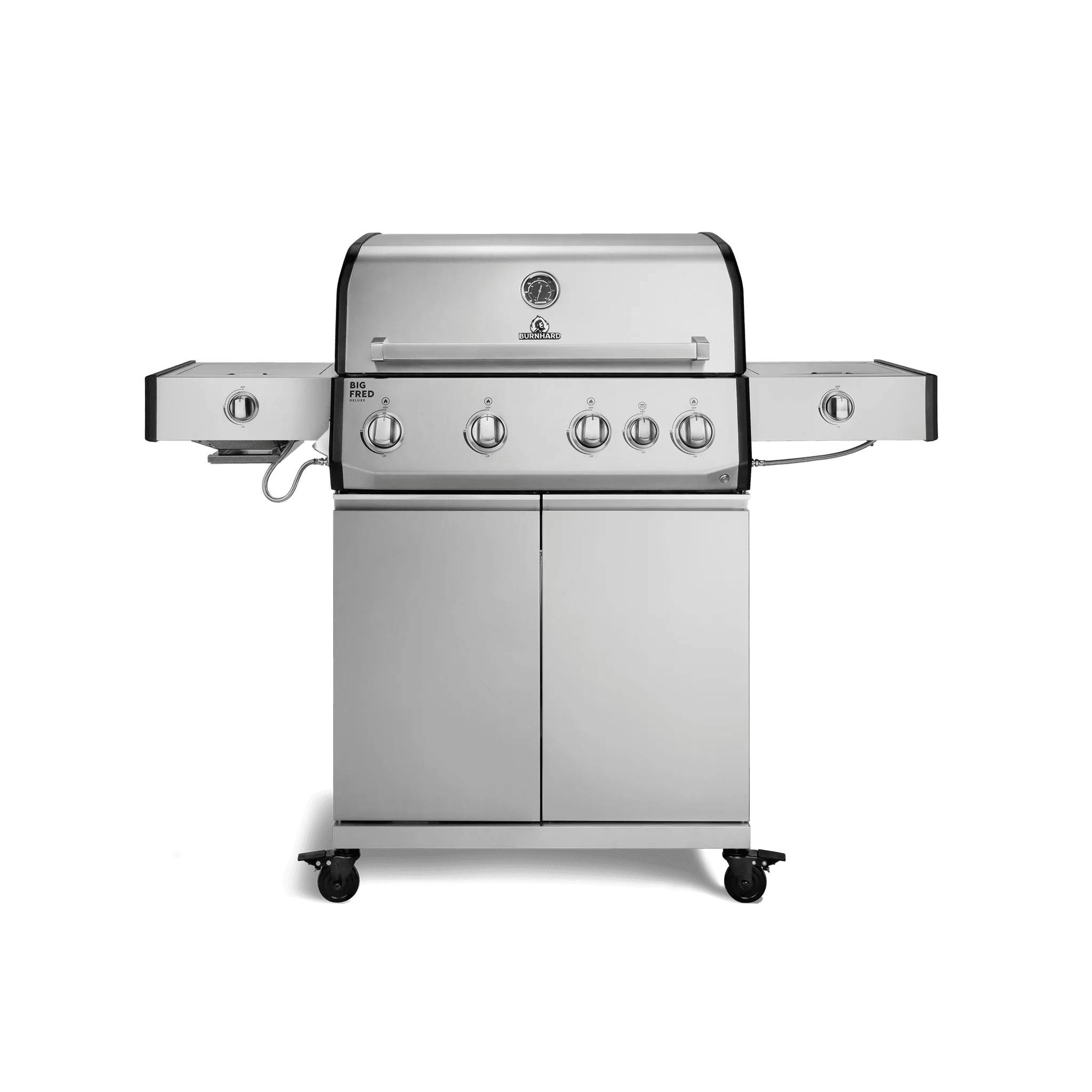 Burnhard Big FRED Deluxe+ Gasgrill Edelstahl 4 - Brenner mit Edelstahlrost Series 4 - Grillstar.deBurnhard Big FRED Deluxe+ Gasgrill Edelstahl 4 - Brenner mit Edelstahlrost Series 4BurnhardGrillstar.de