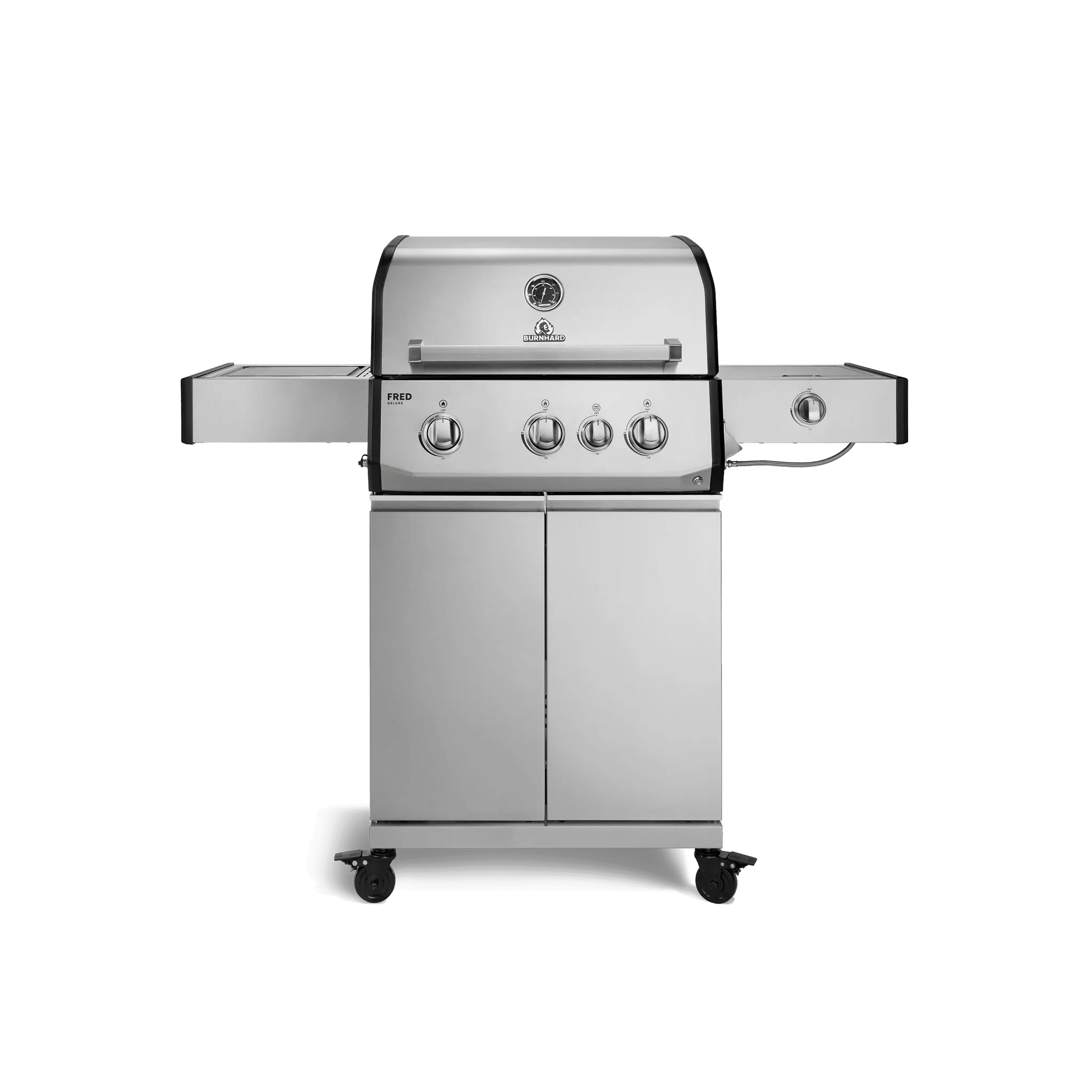 Burnhard FRED Deluxe Gasgrill 3 - Brenner Edelstahl mit Gusseisenrost Series 4 - Grillstar.deBurnhard FRED Deluxe Gasgrill 3 - Brenner Edelstahl mit Gusseisenrost Series 4BurnhardGrillstar.de