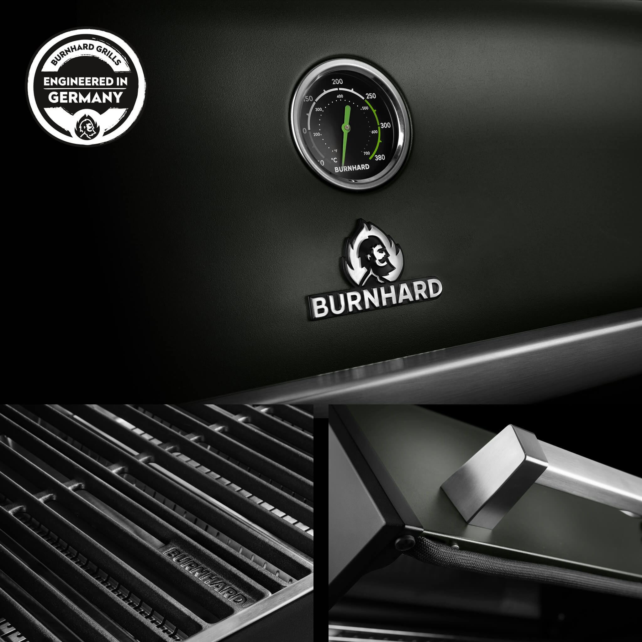 Burnhard FRED Deluxe Gasgrill 3 - Brenner Green Edition mit Gusseisenrost Series 4 - Grillstar.deBurnhard FRED Deluxe Gasgrill 3 - Brenner Green Edition mit Gusseisenrost Series 4BurnhardGrillstar.de