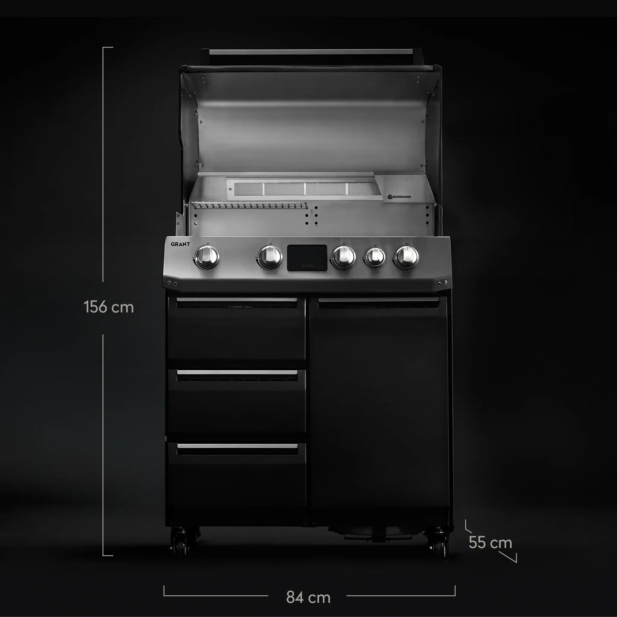Burnhard GRANT Base - Modularer Gasgrill 4 - Brenner mit Türen und Edelstahlrost - Grillstar.deBurnhard GRANT Base - Modularer Gasgrill 4 - Brenner mit Türen und EdelstahlrostGrillBurnhardGrillstar.de