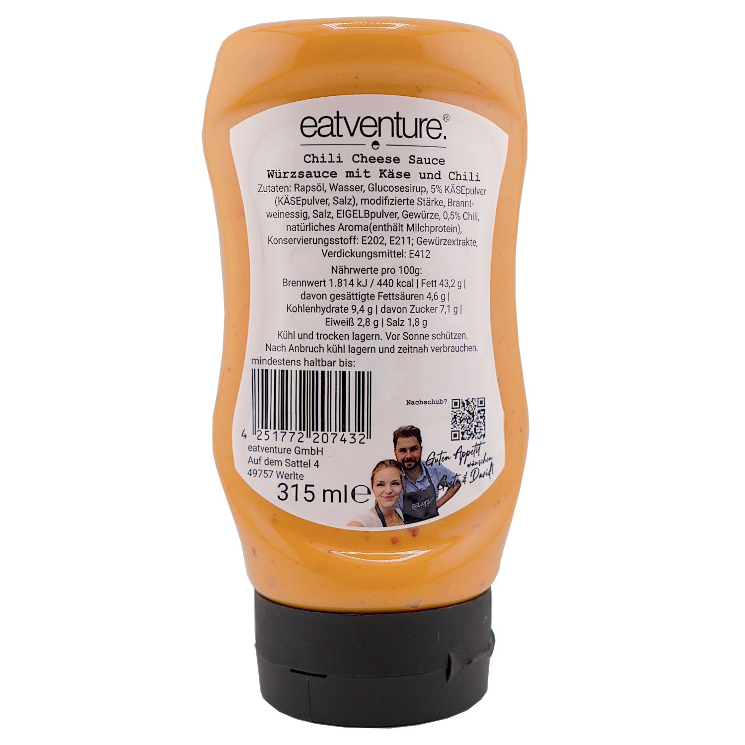 Chili Cheese Sauce, 315ml - Grillstar.deChili Cheese Sauce, 315mlGrillsauceEatventureGrillstar.de