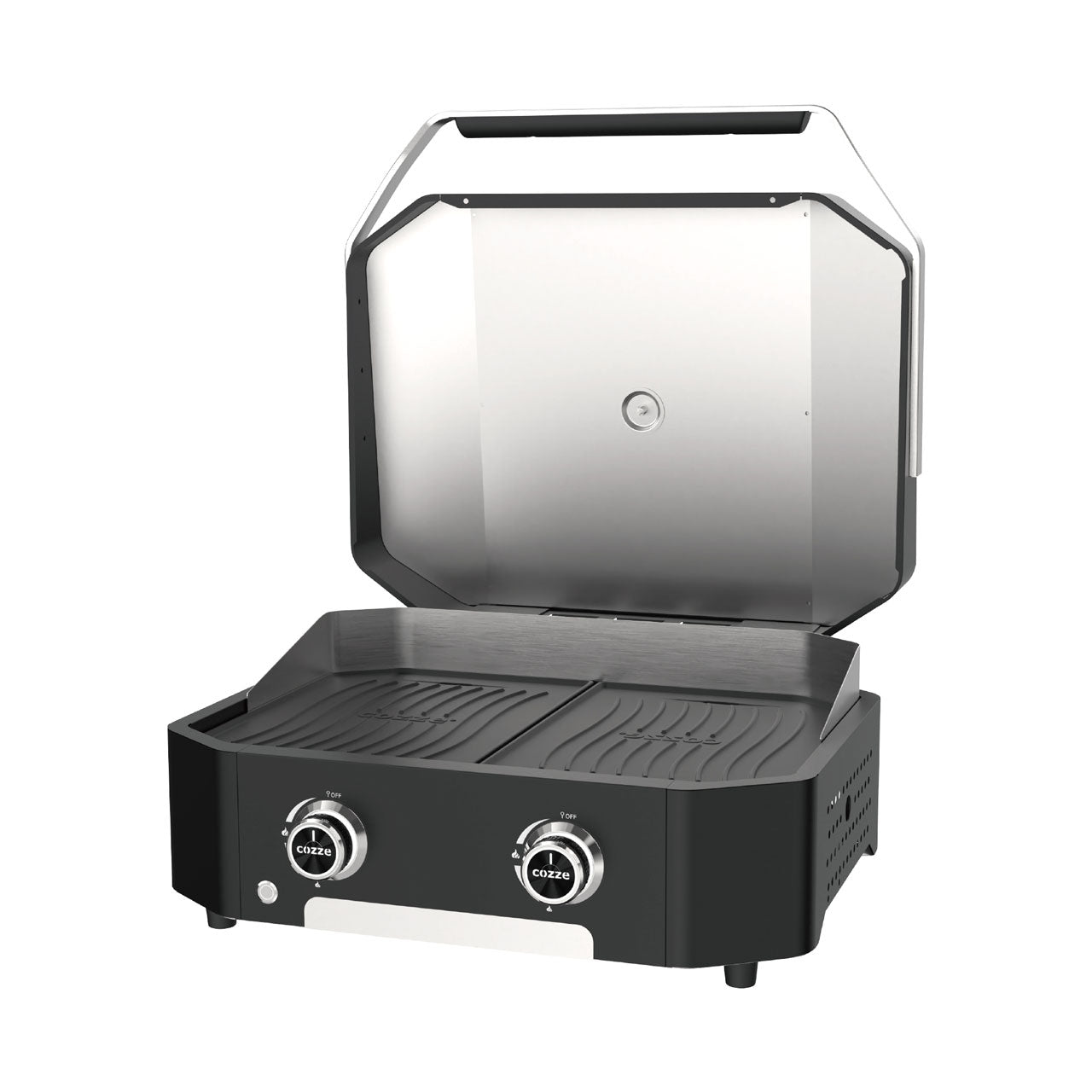 Cozze Plancha 600, 2 Brenner, 6,4kW inklusive Druckminderer und Schlauch, Wendbare Gussplatte - Grillstar.deCozze Plancha 600, 2 Brenner, 6,4kW inklusive Druckminderer und Schlauch, Wendbare GussplatteCOZZEGrillstar.deco_905155708614905159