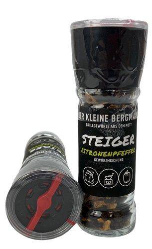 Der Kleine Bergmann Steiger Zitronenpfeffer, 40g Mühle - Grillstar.deDer Kleine Bergmann Steiger Zitronenpfeffer, 40g MühleDer kleine BergmannGrillstar.de