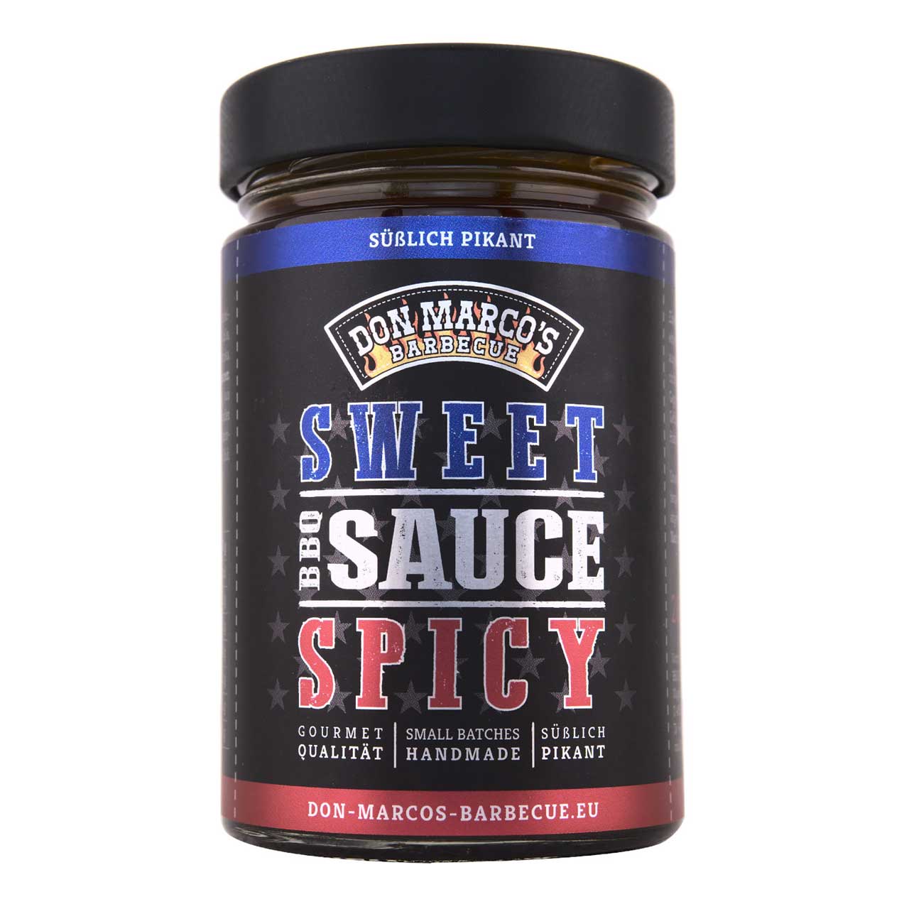 Don Marco's Sweet & Spicy BBQ Sauce - Grillstar.deDon Marco's Sweet & Spicy BBQ SauceDon Marco'sGrillstar.dedm202 - 0034260266350059