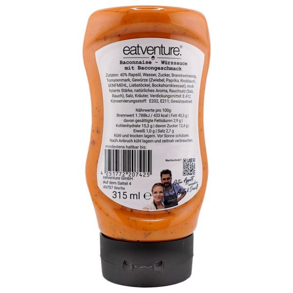 Eatventure Baconnaise, 315ml - Grillstar.deEatventure Baconnaise, 315mlGrillsauceEatventureGrillstar.de