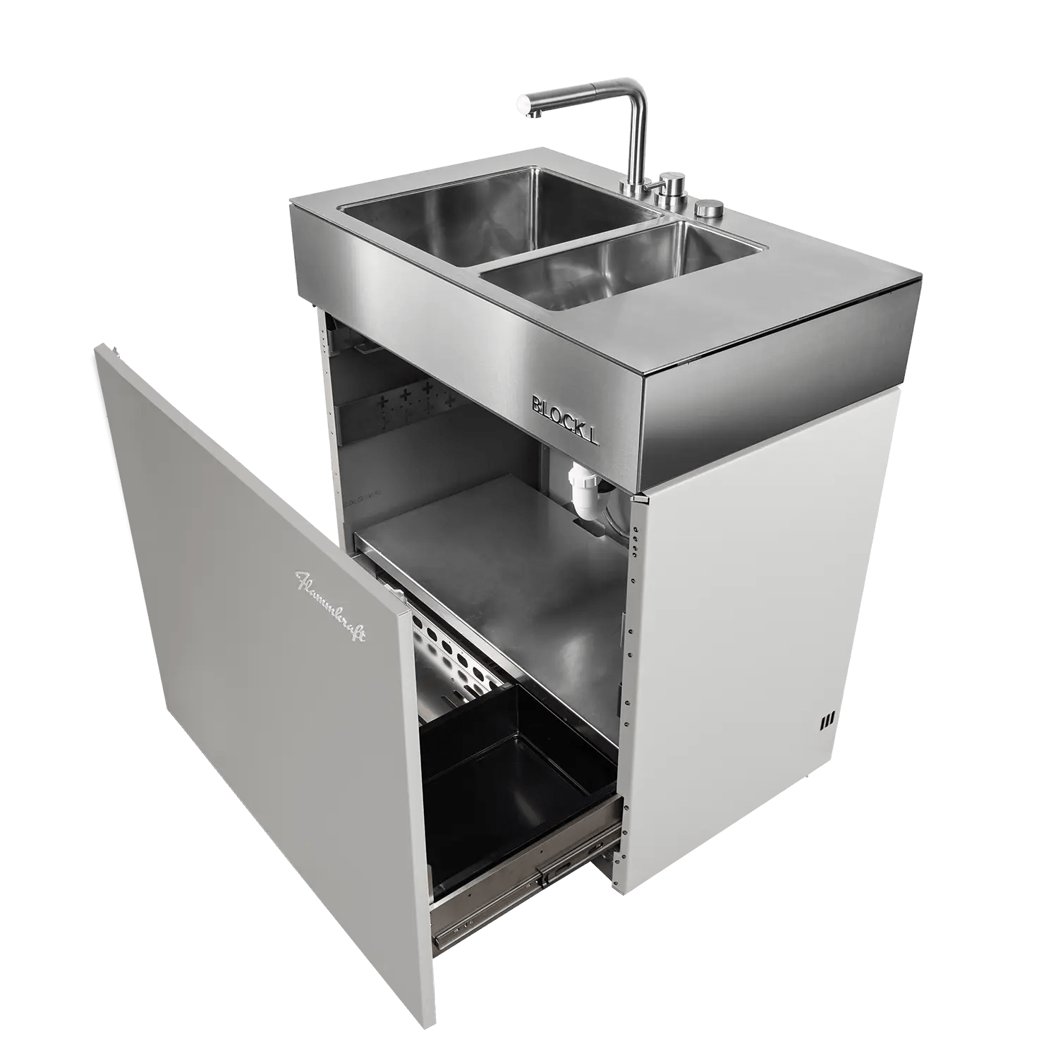 Flammkraft Block L, Lichtgrau - Grillstar.deFlammkraft Block L, LichtgrauFlammkraftGrillstar.de