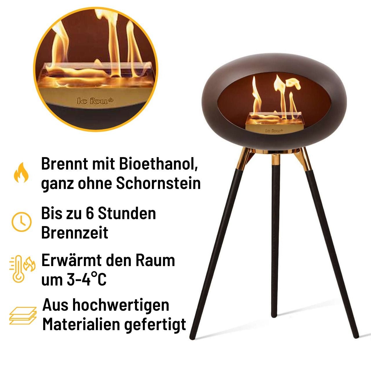 Le Feu Ground High, Mocca Rose Gold - Grillstar.deLe Feu Ground High, Mocca Rose GoldLe FeuGrillstar.de8002135713958002136