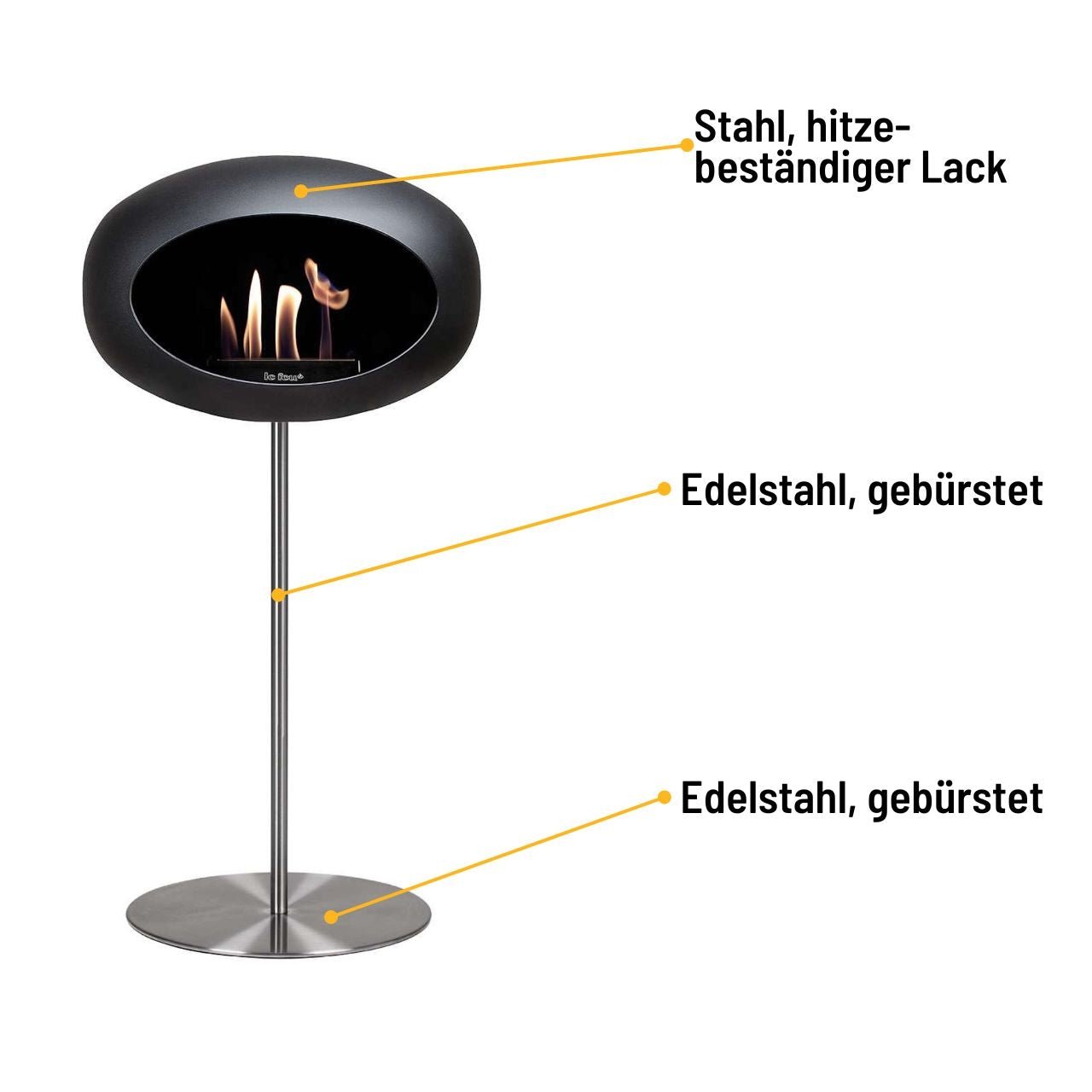 Le Feu Ground Steel, High Black Polished Steel Edition - Grillstar.deLe Feu Ground Steel, High Black Polished Steel EditionLe FeuGrillstar.de8000315713958000316