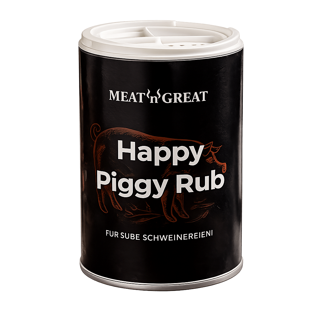 Meat 'n' Great Happy Piggy Rub, Streuer, 100g - Grillstar.deMeat 'n' Great Happy Piggy Rub, Streuer, 100gMeat 'n' GreatGrillstar.de