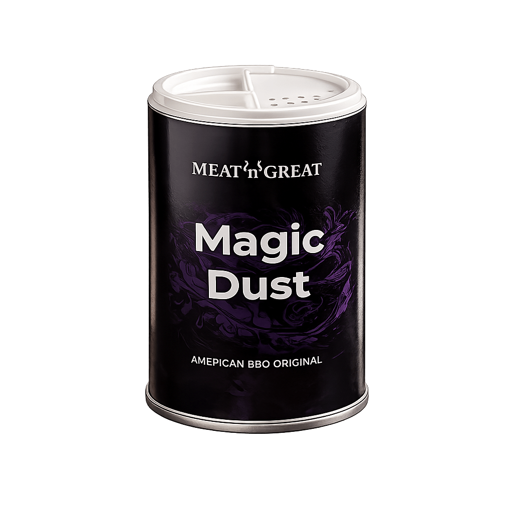 Meat 'n' Great Magic Dust, Streuer, 100g - Grillstar.deMeat 'n' Great Magic Dust, Streuer, 100gMeat 'n' GreatGrillstar.de