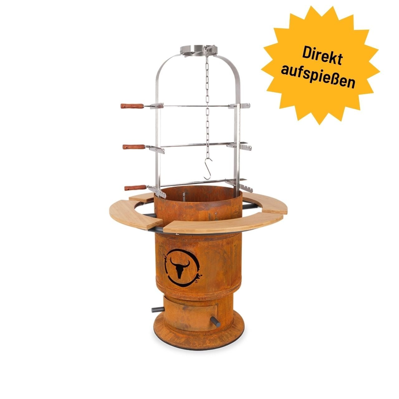 Moesta Bandit FirePlace Set, inkl. Ablagebrett Bambus & Asado - Aufsatz - Grillstar.deMoesta Bandit FirePlace Set, inkl. Ablagebrett Bambus & Asado - AufsatzMoestaGrillstar.de198854260664772347