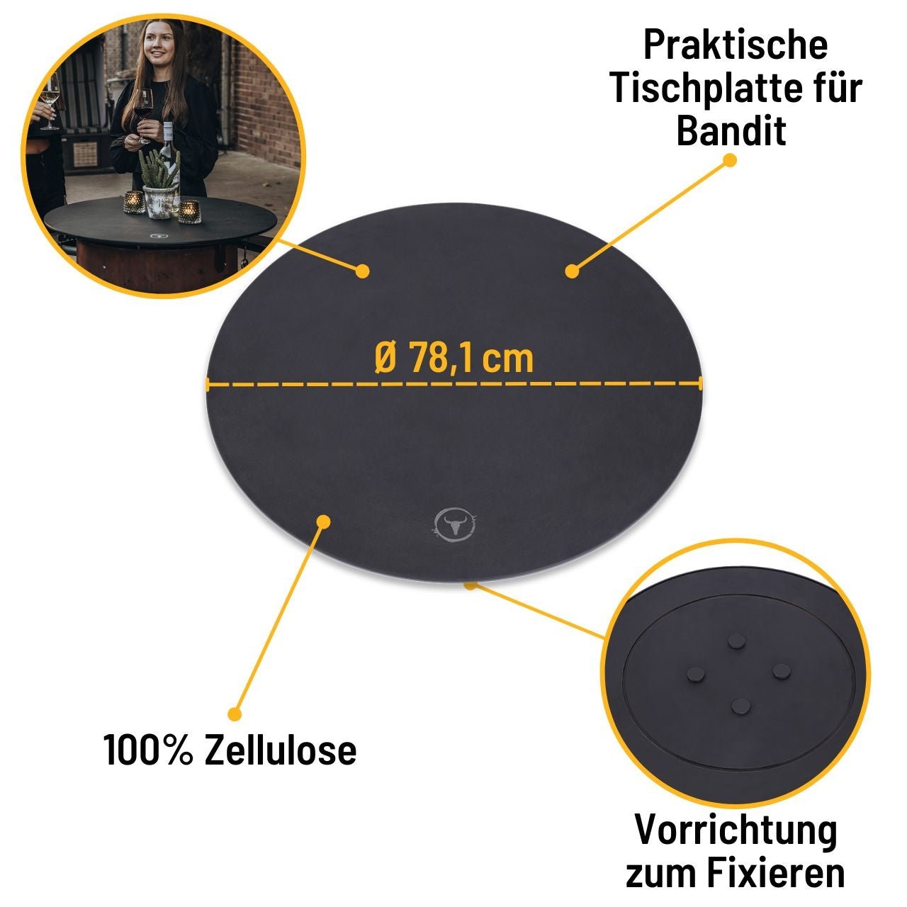 Moesta Bandit FirePlace Tischplatte PaperPlank, schwarz - Grillstar.deMoesta Bandit FirePlace Tischplatte PaperPlank, schwarzMoestaGrillstar.deMO191764260664772460