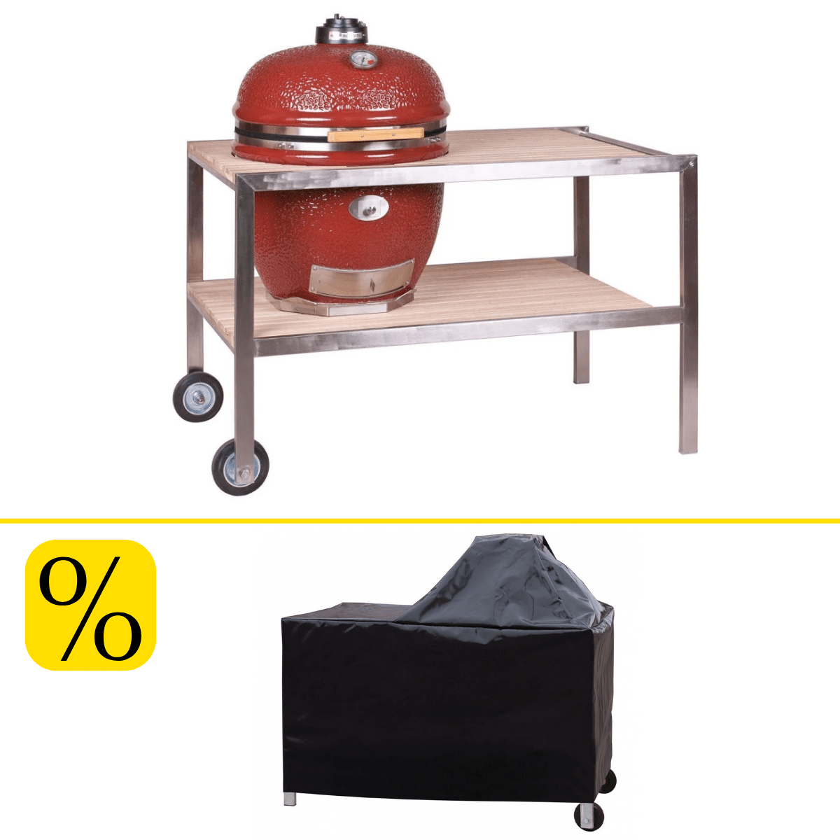 Monolith LeChef Rot Pro 2.0 inklusive Tisch und Abdeckhaube - Grillstar.deMonolith LeChef Rot Pro 2.0 inklusive Tisch und AbdeckhaubeGrillstar.deGrillstar.de