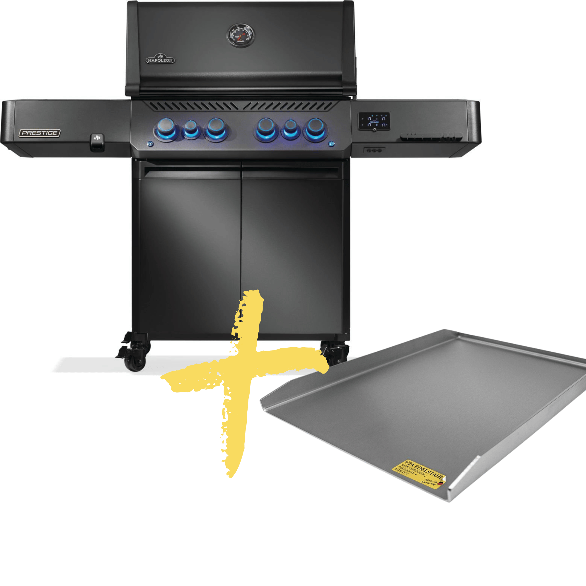 Napoleon Phantom Prestige 500, Connected inkl. BABOSSA Edelstahl Plancha - Grillstar.deNapoleon Phantom Prestige 500, Connected inkl. BABOSSA Edelstahl PlanchaGrillstar.deGrillstar.de