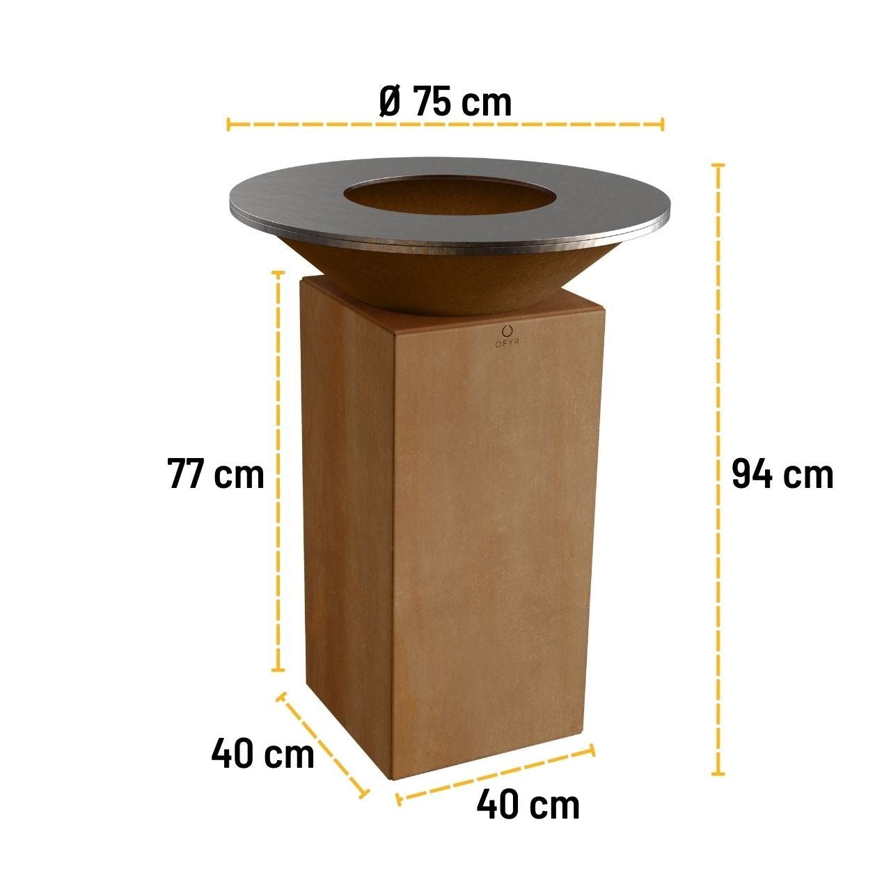 OFYR 75 Corten - Grillstar.deOFYR 75 CortenOFYRGrillstar.deOB1C758720882110452