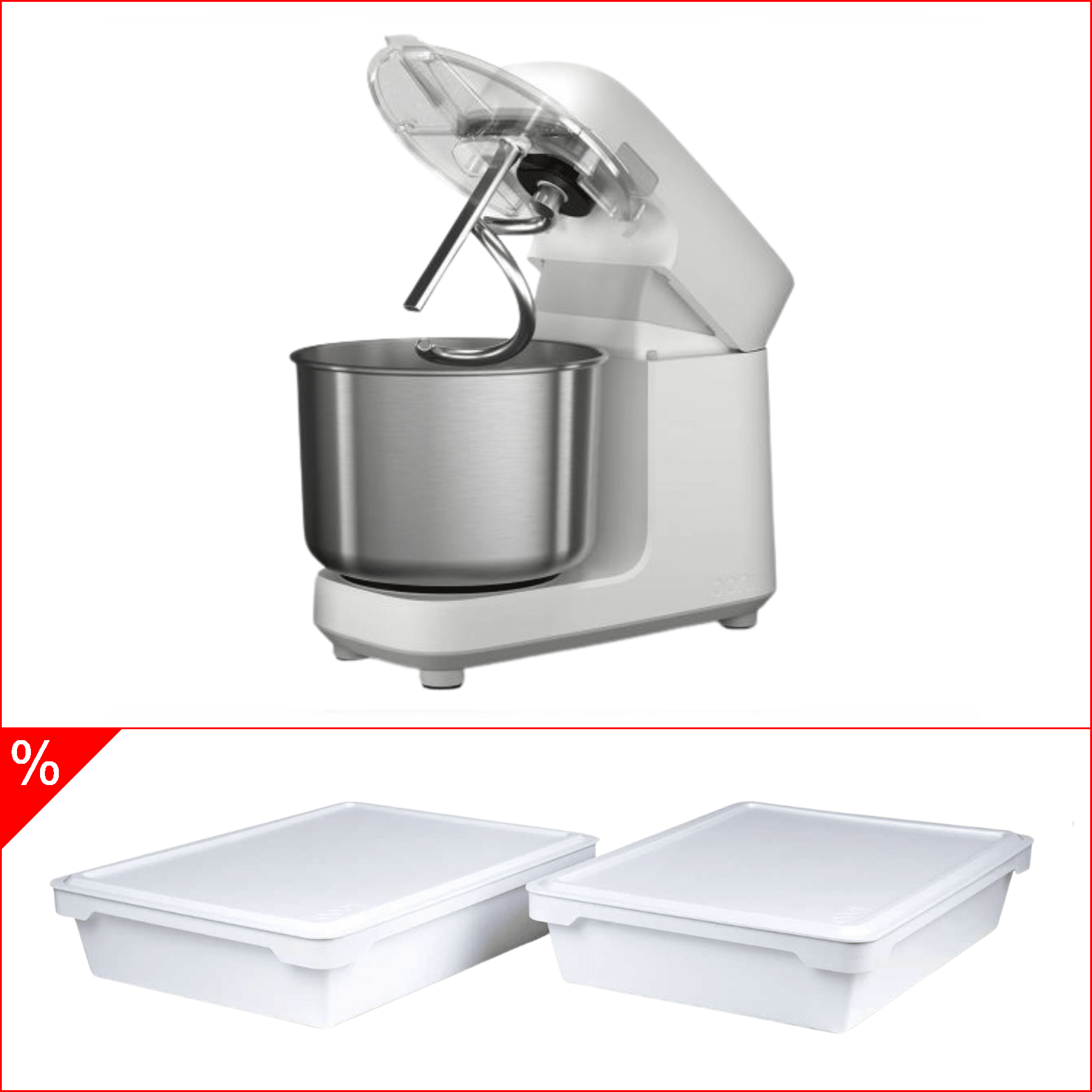 Ooni Halo Pro Spiral-Knetmaschine - Polar White inkl. Teigbox 2er Set - Grillstar.deOoni Halo Pro Spiral-Knetmaschine - Polar White inkl. Teigbox 2er SetPizzazubehörOoniGrillstar.de