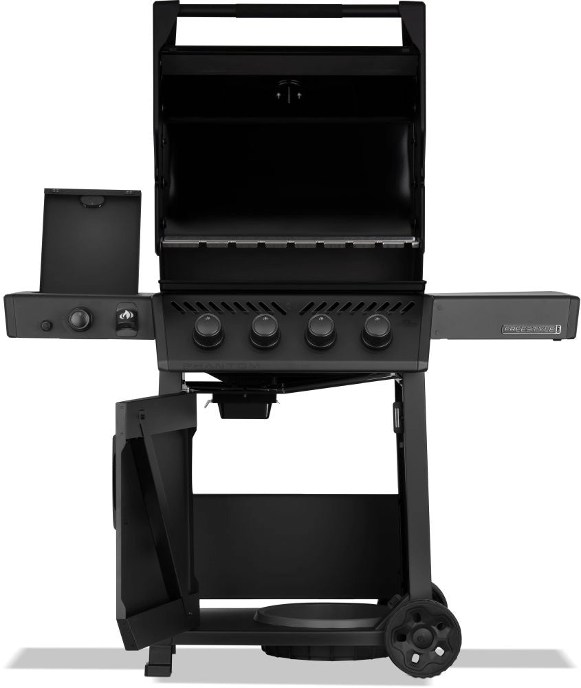Phantom Freestyle PRO 425, mit Edelstahlrosten, Sizzle Zone und Tür, Mattschwarz | 2026 - Grillstar.dePhantom Freestyle PRO 425, mit Edelstahlrosten, Sizzle Zone und Tür, Mattschwarz | 2026GrillNapoleonGrillstar.de