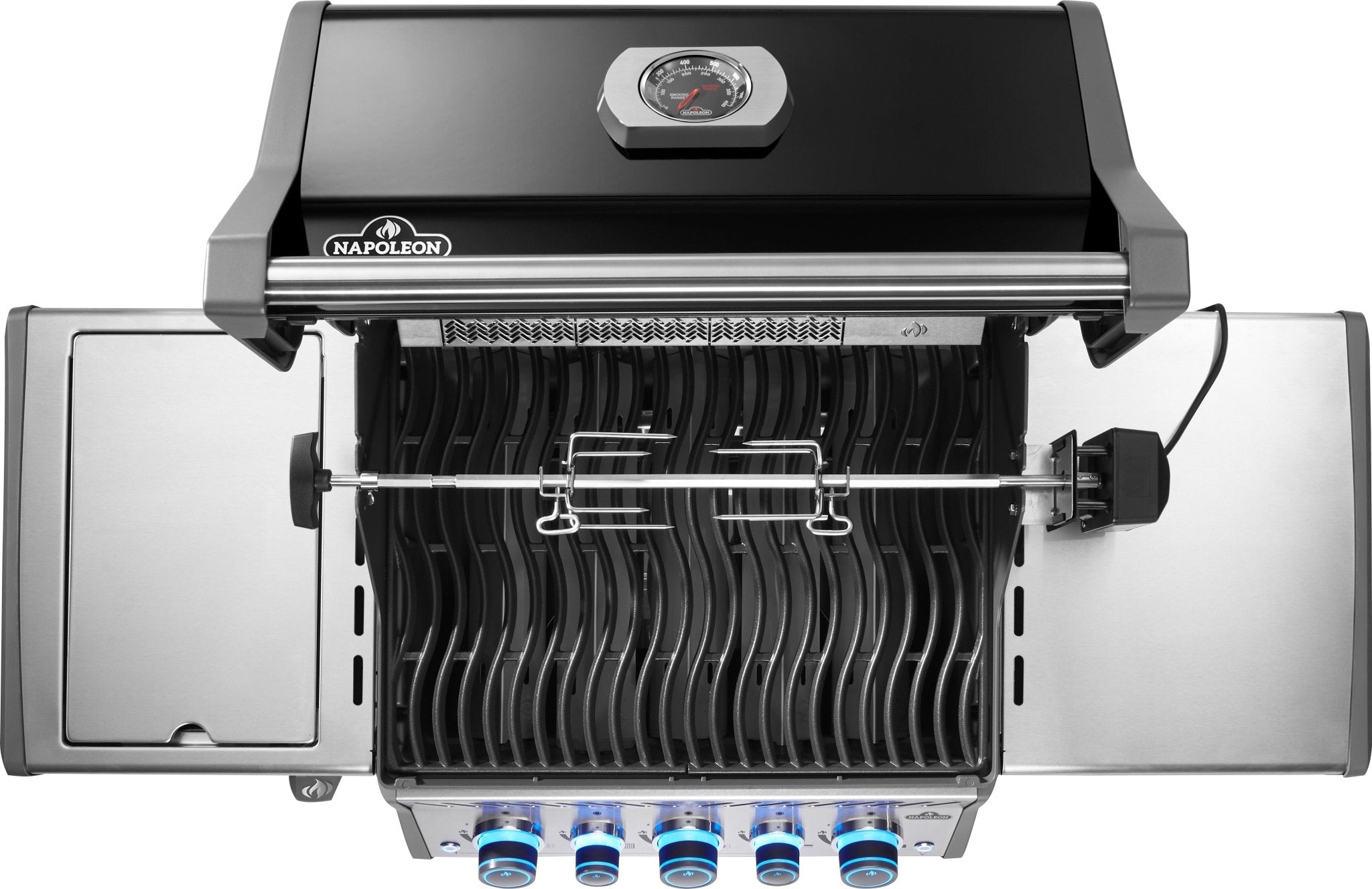 Rogue PRO - S 425 mit Gußrosten, Schwarz, inkl. Drehspieß - Grillstar.deRogue PRO - S 425 mit Gußrosten, Schwarz, inkl. DrehspießNapoleonGrillstar.deRPS425RSIBPK - 2 - DE - R0629162152329