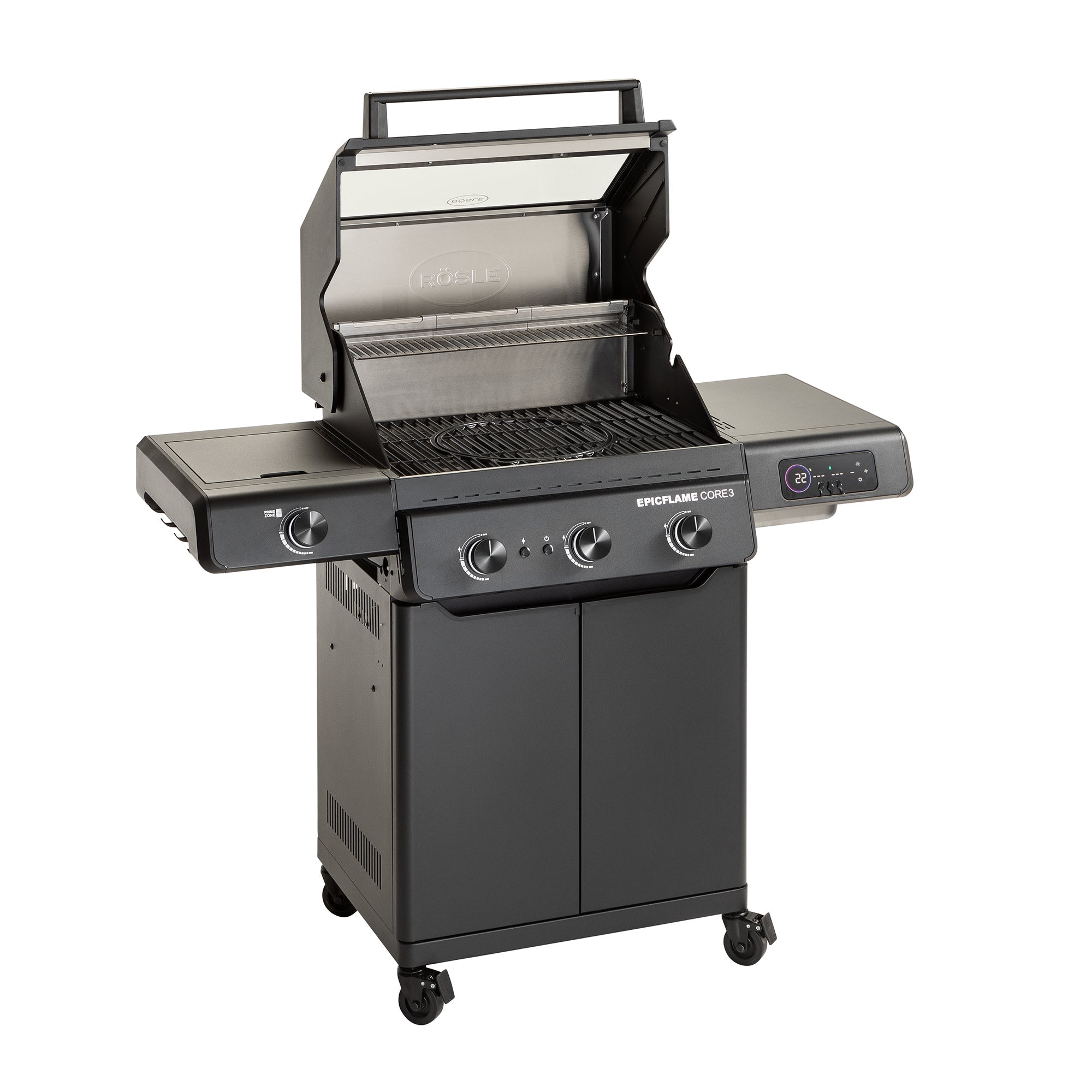 Rösle Epicflame Core 3 | Neustes Modell - Grillstar.deRösle Epicflame Core 3 | Neustes ModellRösleGrillstar.de