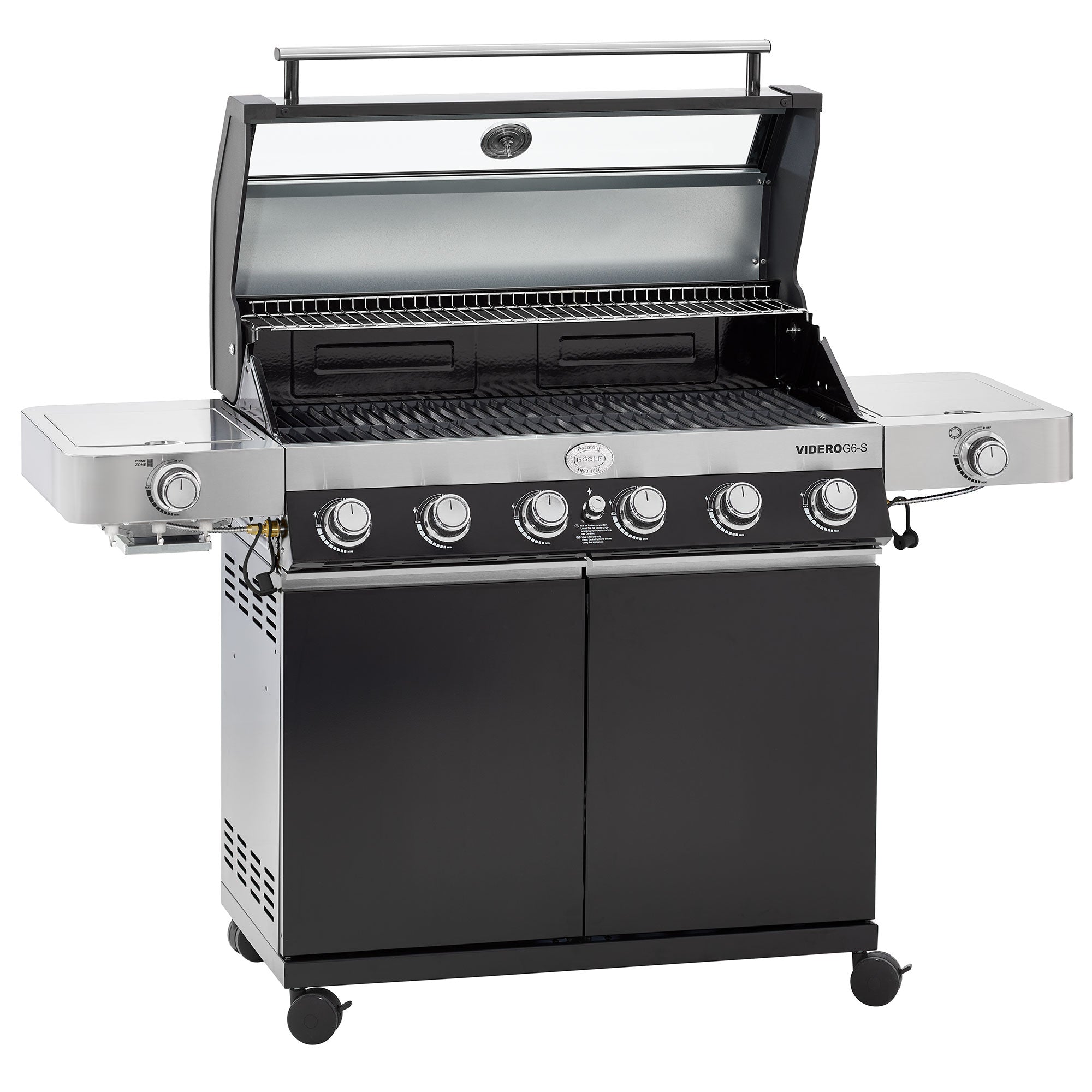 Rösle Gasgrill BBQ - Station VIDERO G6 - S Vario+ schwarz 50 mbar - Grillstar.deRösle Gasgrill BBQ - Station VIDERO G6 - S Vario+ schwarz 50 mbarRösleGrillstar.de255274004293255273
