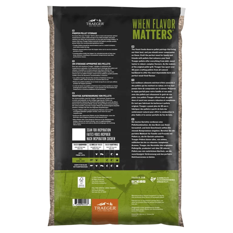 Traeger Pellets, Eiche 9kg - Grillstar.deTraeger Pellets, Eiche 9kgTraegerGrillstar.de