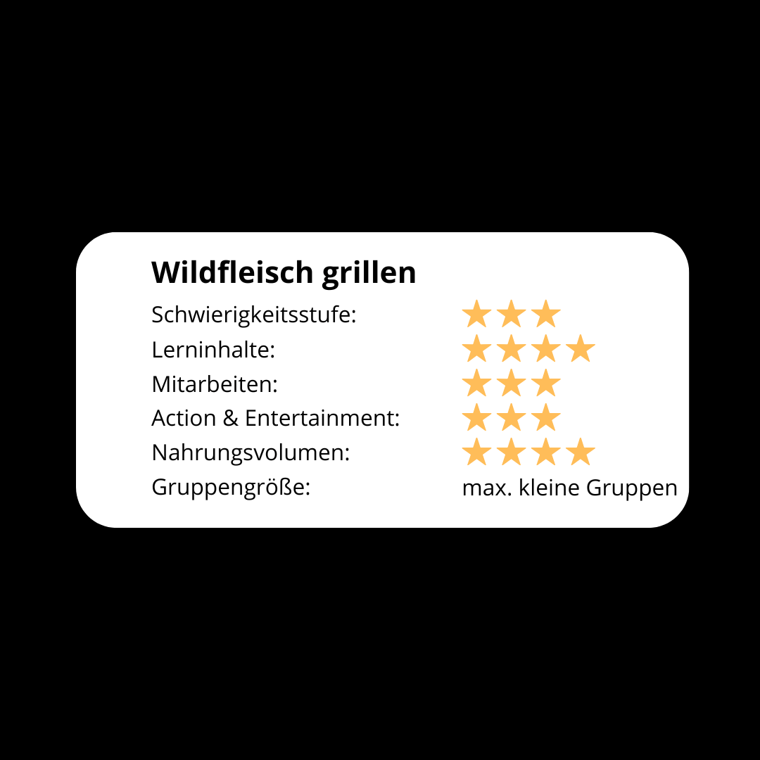 Wildfleisch grillen! - Das Grillseminar mit richtig Geschmack! 2026 - Grillstar.deWildfleisch grillen! - Das Grillseminar mit richtig Geschmack! 2026Grillstar.deGrillstar.de