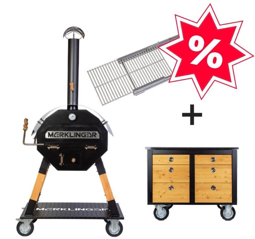 Winteraktion Merklinger 800 + ausz. Grillrost + Outdoor Modul Lotti - Grillstar.deWinteraktion Merklinger 800 + ausz. Grillrost + Outdoor Modul LottiGrillbundleMerklingerGrillstar.de