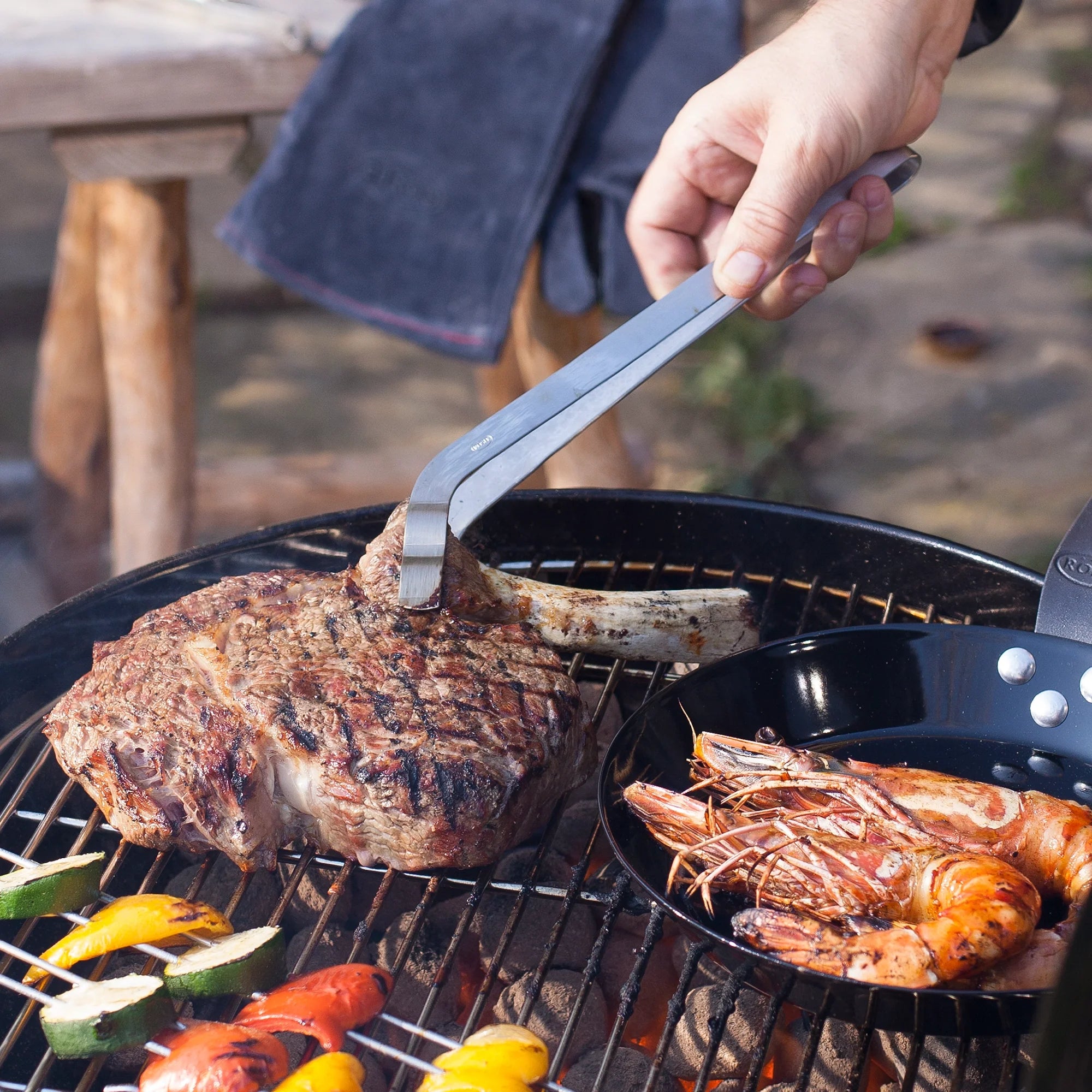 Moodbild Rösle Grillzange, gebogen